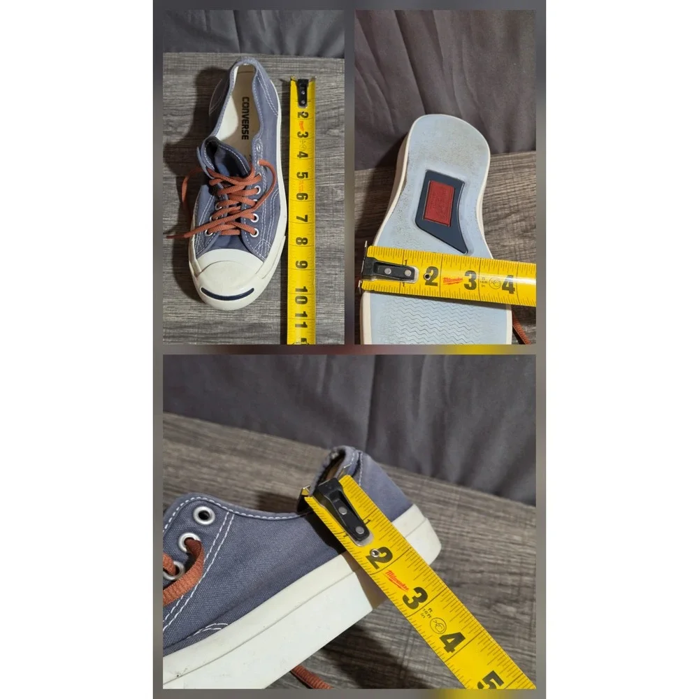 Converse Jack Purcell Canvas Lace Up Sneakers Womens 9.5 Mens 8 Blue
